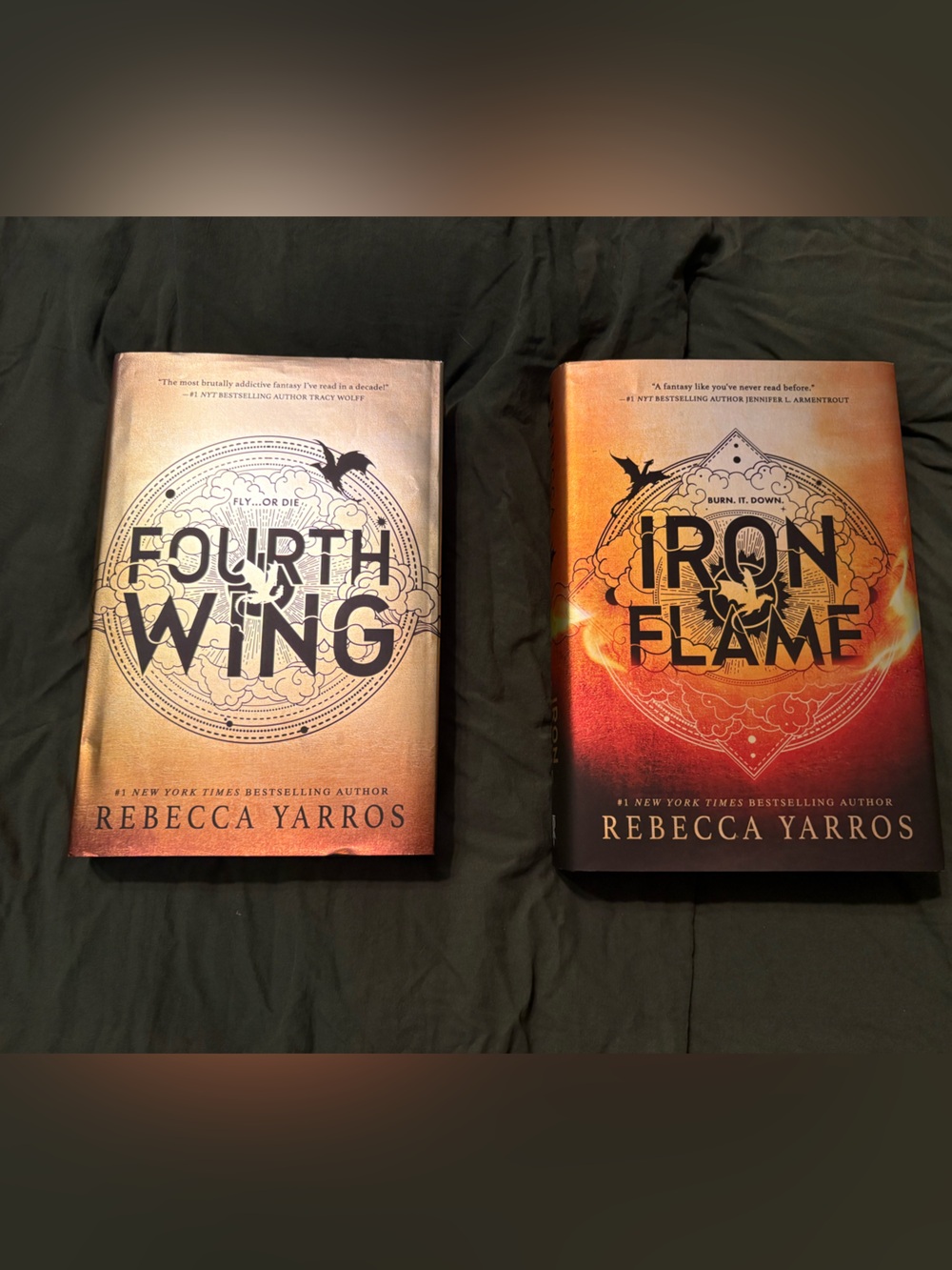 Hardcover Fourth Wing and Iron Flame Book Set by Rebecca Yarros
